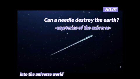 What would happen if a needle hit the earth