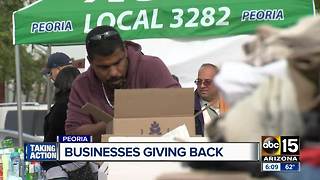 Peoria businesses come together to give back to community