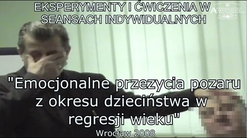 REGRESJA WIEKU- EMOCJONALNE WSPOMNIENIA POŻARU DOMU RODZINNEGO Z OKRESU DZIECIŃSTWA 2008 ©TV IMAGO