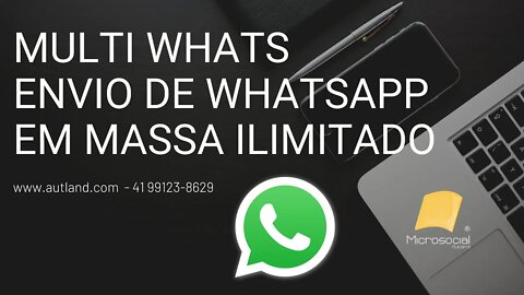 01 - MULTI WHATS - Envio de Mensagens em Massa, Disparador, Lista Whatsapp, software 01