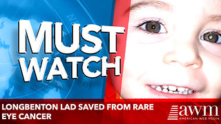 Longbenton lad saved from rare eye cancer after parents' chance sighting