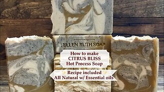 Make Soap at Home! DIY Natural Fluid HP Crock Pot Soap w/ Recipe! CITRUS BLISS | Ellen Ruth Soap