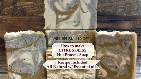 Make Soap at Home! DIY Natural Fluid HP Crock Pot Soap w/ Recipe! CITRUS BLISS | Ellen Ruth Soap