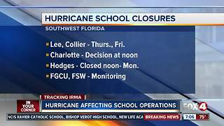 Hurricane Irma: Southwest Florida school closures