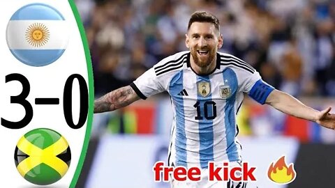 Argentina vs Jamaica 3 0 All Goals & Extended Highlights 2022-MESSI SCORES 2 HD