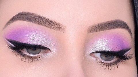 Purple & Silver Glitter Eye Make-up Tutorial | Beyonce Inspired Eye Look