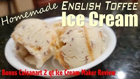 Homemade English Toffee Ice Cream