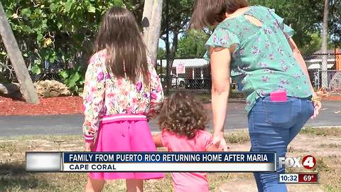 Family returns to Puerto Rico after Hurricane Maria