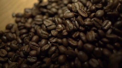 Beachfront B Roll Coffee Beans Slow Pour Free to Use HD Stock Video Footage