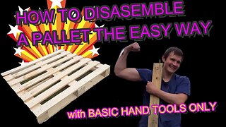 EASIEST Way To Dismantle A Pallet @palletwoodcamper