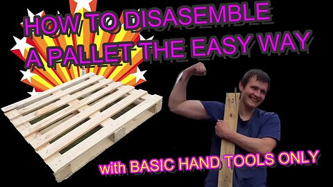 EASIEST Way To Dismantle A Pallet @palletwoodcamper