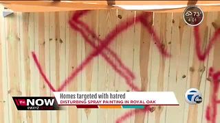 Racist graffiti found on garages, vehicles in Royal Oak