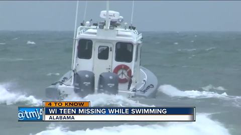 Bad weather hurts search for Wisconsin teen missing off Alabama beach