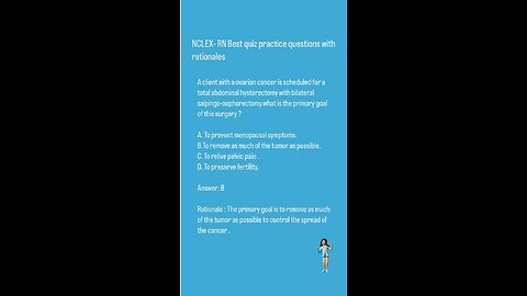 NCLEX-RN Best quiz practice questions with rationals