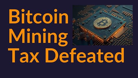 Bitcoin Mining Tax Defeated (Debt Ceiling Deal)