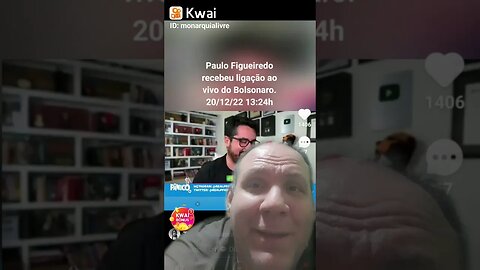 Paulo Figueiredo recebe ao vivo ligação de Bolsonaro