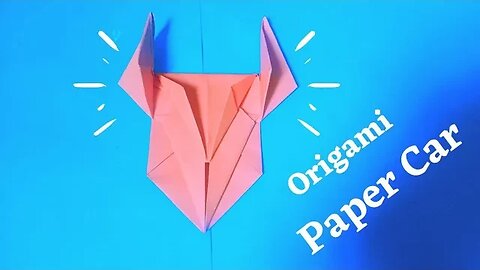 DIY Toy Paper Car - How To Make A Racing Paper Super Car - Easy Origami Craft Kids - Art Eira
