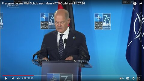 Pressekonferenz Olaf Scholz nach dem NATO-Gipfel am 11.07.24
