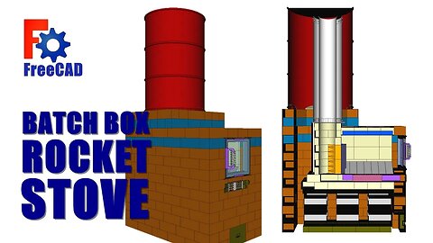 FreeCAD: Batch Box Rocket stove