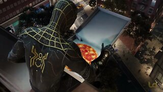 Spider Man and Pizza