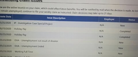 Issues continue to arise for PUA claim filers