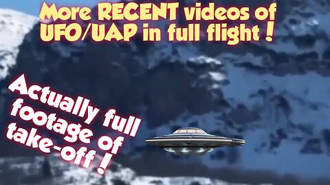 UFO filmed in mountains.