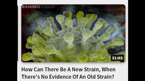 How Can There Be A New Strain, When There’s No Evidence Of An Old Strain?