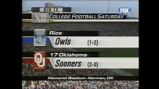 2000-09-23 Rice Owls vs Oklahoma Sooners