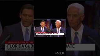 Ron DeSantis calls Charlie Crist “Old, worn out donkey” in Debate #shorts #florida #desantis