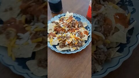 MAGNIFICO! Homemade Nachos and Sirloin steak