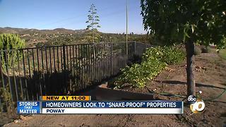 Homeowners look to "snake-proof" properties