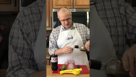 How I Make a Cuba Libre How to Make a Rum and Coke with Lime #short