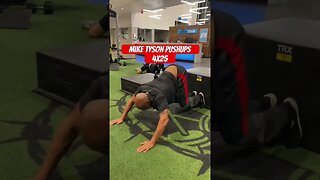 Powerful punches come from the legs | build leg strength w/ these push-up | Mike Tyson pushups