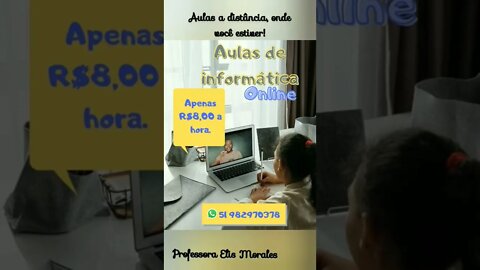 REFORÇO ESCOLAR E AULAS DE INFORMÁTICA #shorts