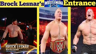 Brock Lesnar's WrestleMania entrances