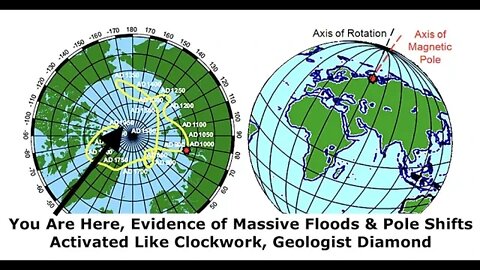 You Are Here, Evidence of Massive Floods & Pole Shifts Activated Like Clockwork, Geologist Diamond