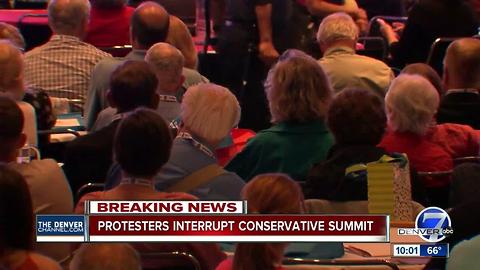 At least 2 escorted out of Western Conservative Summit during Cory Gardner speech