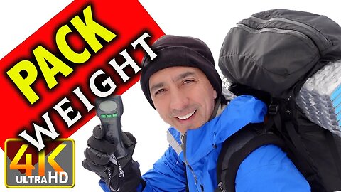 How Heavy Is A Winter Backpack Snow Camping? Pack Weight (4k UHD)