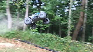 Traxxas X-Maxx Bashes New Jumps In The Backyard