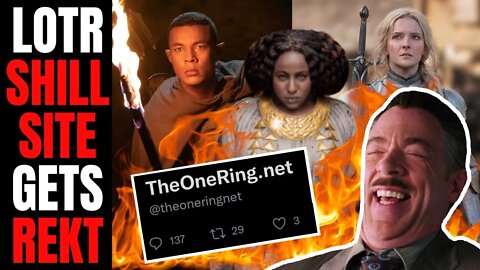 Lord Of The Rings Fans DESTROY Amazon Rings Of Power Shill Website | They SOLD OUT And Attacked Fans