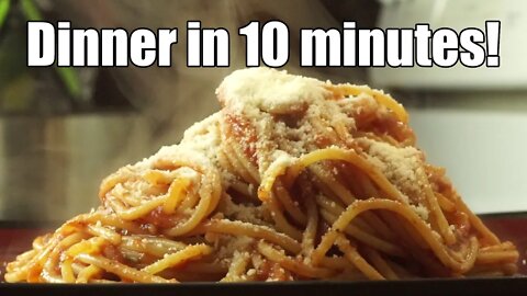 The Fastest Stovetop Spaghetti #shorts