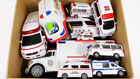 Ambulance minicar runs in an emergency! Slope driving tes