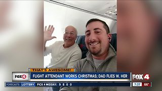 His daughter had to work on Christmas, so he purchased tickets to fly with her across the country