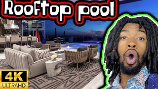 exploring the penthouse rooftop pool!