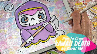 how to Draw Kawaii Death by Garbi KW