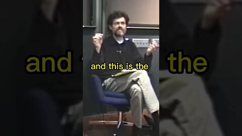 Terence McKenna: When you smoke DMT...you burst into this space...it's not just a mental experience