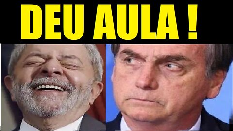 LULA DA LIÇÃO EM BOLSONARO E MOSTRA TODA SUA INTELIGÊNCIA 🤣