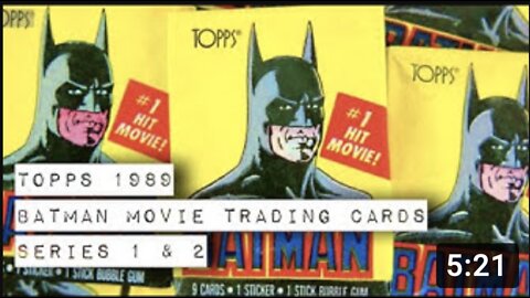 BATMAN Movie Trading Cards // Topps 1989