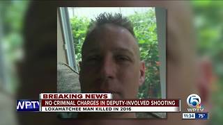 No criminal charges in deputy-involved shooting