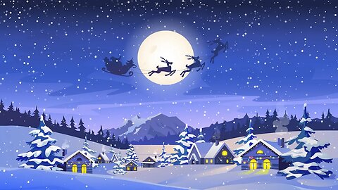 Relaxing Christmas Music - Reindeers at Night